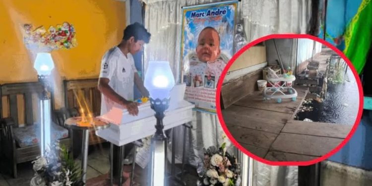 Bebé de 6 meses muere tras caer con su andador hacia una zona inundable en Iquitos