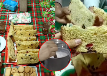 Familia peruana se adelanta y celebra la navidad en junio: «el frío lo amerita