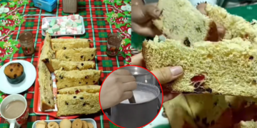 Familia peruana se adelanta y celebra la navidad en junio: «el frío lo amerita