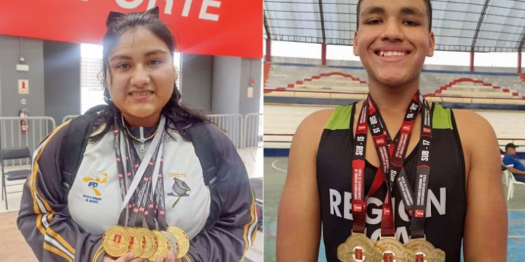 Jovenes iqueños brillan en el Sudamericano de Levantamiento de Pesas en Ecuador