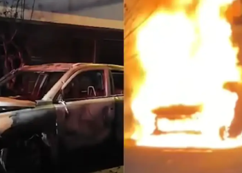 Delincuente incendia carro de comisario frente a su casa en Huacho: PNP especula represalia por su labor