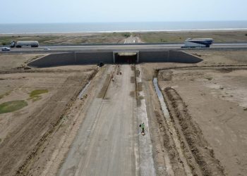 Obras en la Panamericana Sur avanzan bajo la supervisión de Ositrán y el Intercambio Vial Bujama ya alcanza 90 %