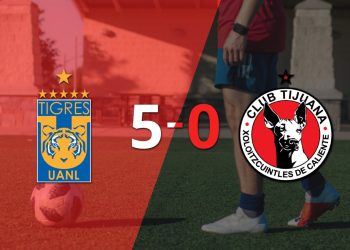 Brunetta brilla en goleada de Tigres sobre Tijuana y avanza a Semifinales