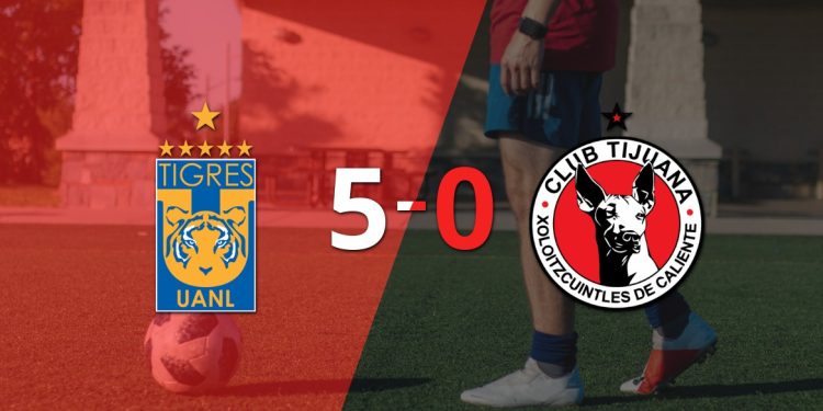 Brunetta brilla en goleada de Tigres sobre Tijuana y avanza a Semifinales