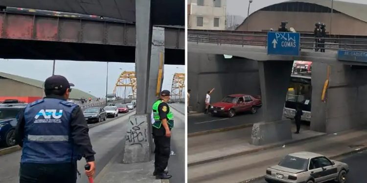 Mujer fallece tras caer de puente y ser atropellada por bus del metropolitano
