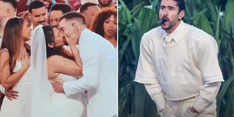Bad Bunny sorprende con una boda real en el Show de Medio Tiempo del Super Bowl 2026