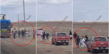 Tensión en la Panamericana Sur: conductores se enfrentan a golpes y correazos por cruzar zona de huaicos