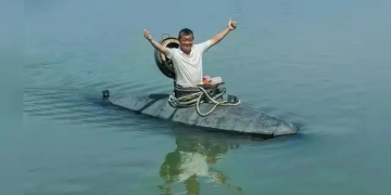 Agricultor chino construye submarino funcional con presupuesto de 700 dólares