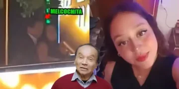 El polémico «ampay» de Melcochita con una joven de 22 años