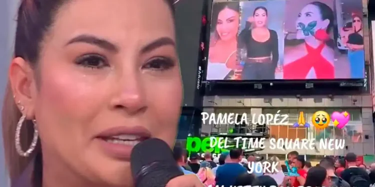 De la casa hacienda a Nueva York: Club de fans proyecta la imagen de Pamela López en Times Square