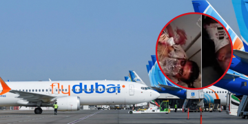 Terror en el aire: el video que grabaron los pasajeros que atendieron al piloto del avión de Flydubai