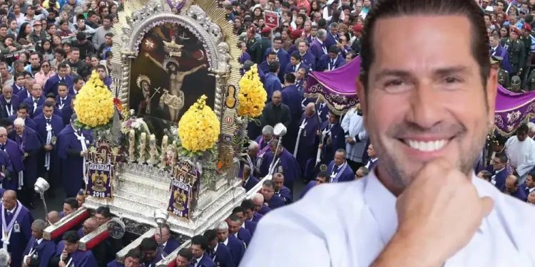 Gregoria Pernía, ‘El titi’ de ‘Sin senos no hay paraíso’, se hizo presente en la procesión de El señor de los Milagros: “Es una belleza”