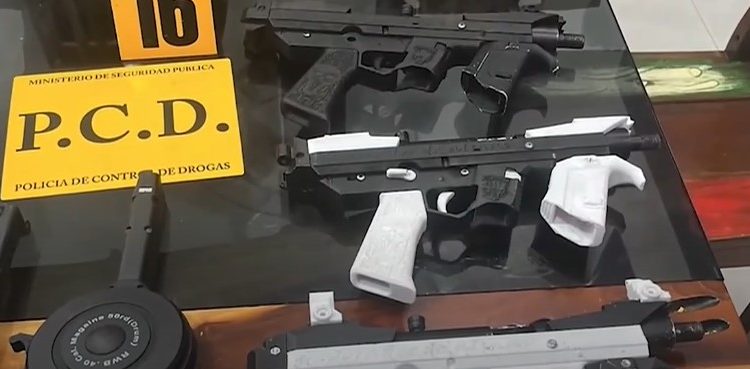 Costa Rica: armas elaboradas con tecnología 3D encienden las alarmas en las autoridades