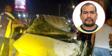 Conductor ebrio chocó contra un camión en Los Aquijes: dos heridos y una camioneta destrozada