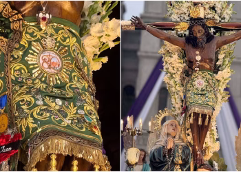 Artista pisqueño presenta sudario en homenaje al Señor de Luren de Ica