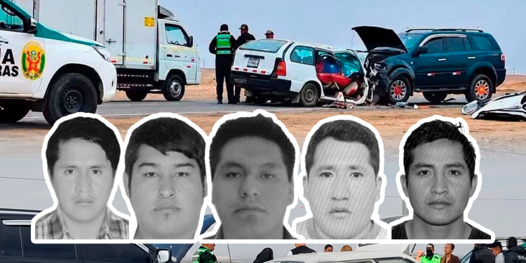 Trágico accidente de tránsito en panamericana sur termina con la vida de 5 personas